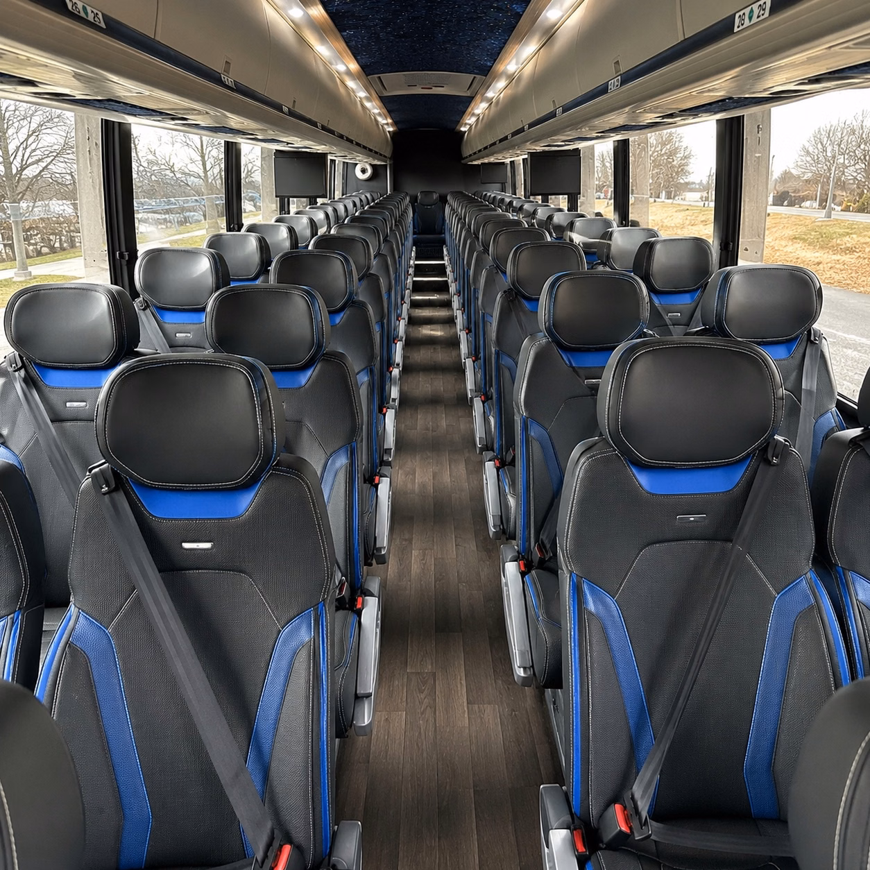 bus type changes your roseville charter bus price more than almost anything else