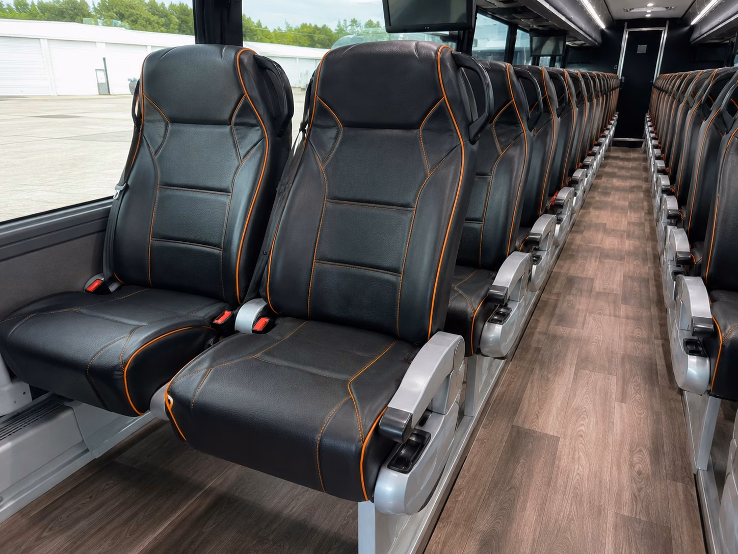 party buses for roseville prom night led lights onboard sound and a built in dance floor