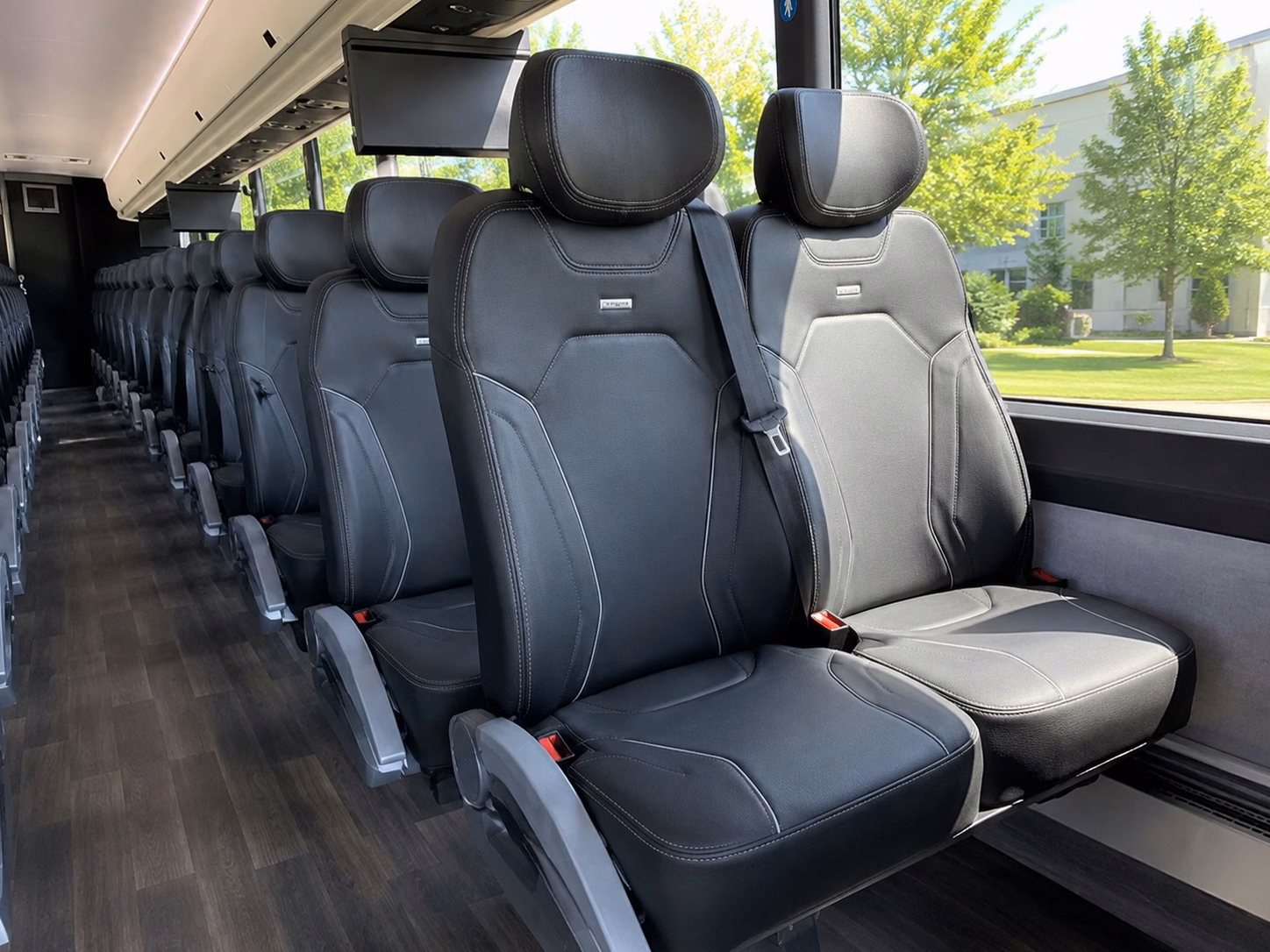 roseville charter bus inside