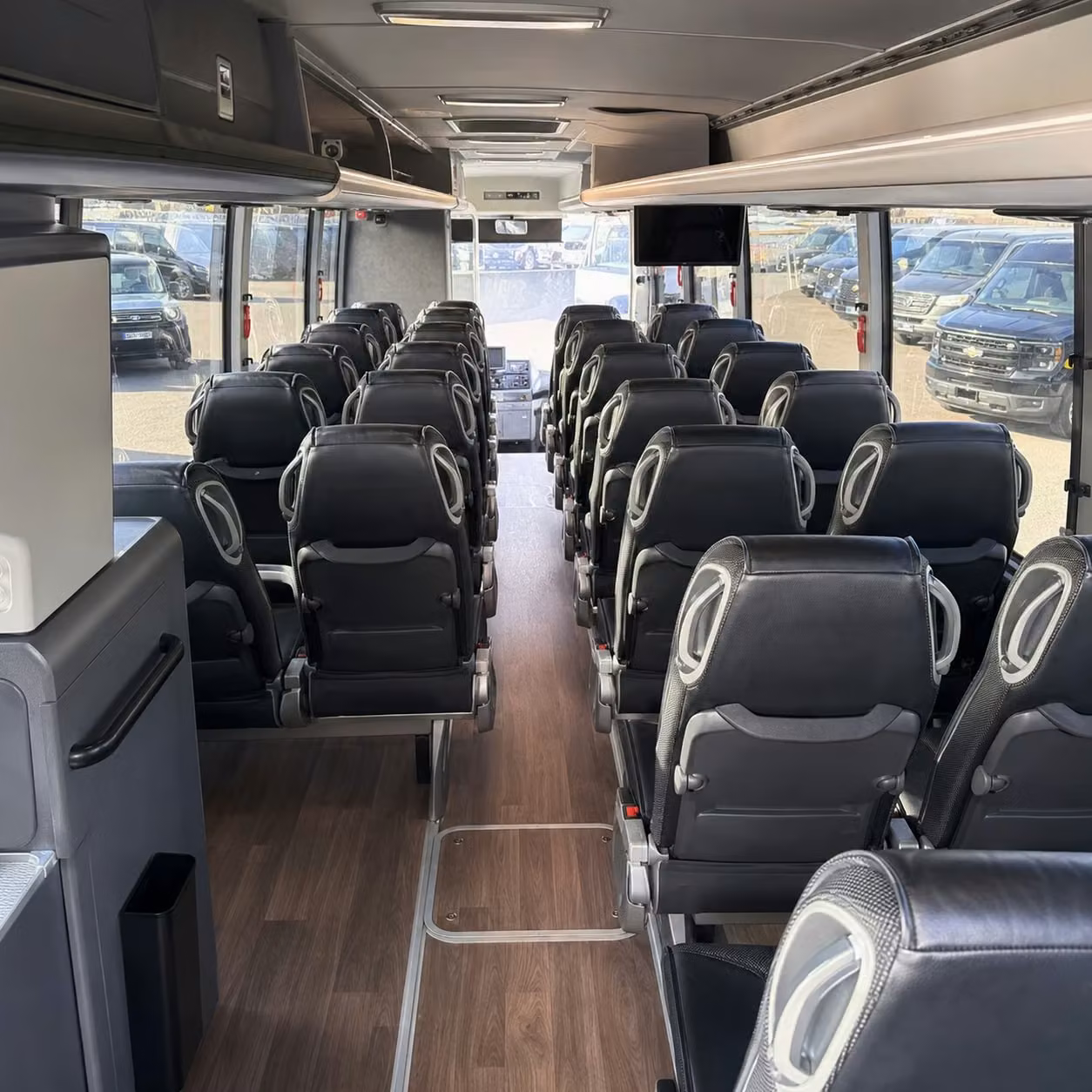 roseville charter bus rental inside